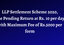 LLP Settlement Scheme 2020